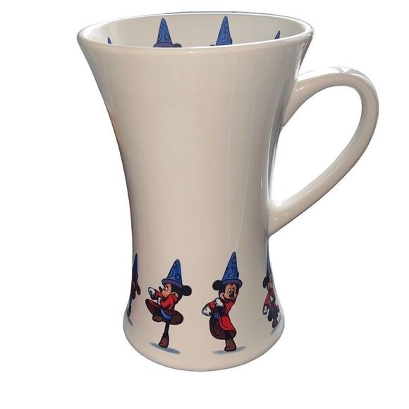 Disney Fantasia Mickey Mouse Sorcerers Apprentice Wizard Fantasia Tall Large Mug - Picture 12 of 13